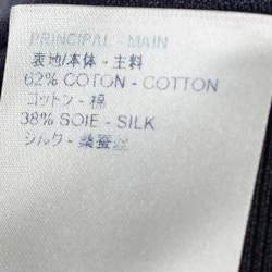 مملوكة مسبقًا Louis Vuitton Navy Blue Knit Stripe Detail Zip Front Jacket XL