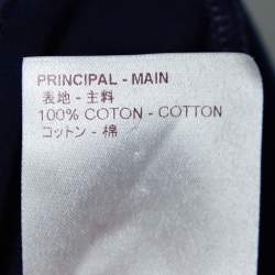 مملوكة مسبقًا Louis Vuitton Navy Blue Jersey V Neck T-Shirt XL