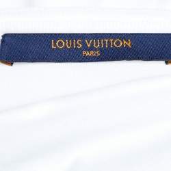 Louis Vuitton White Peace & Love Print Cotton Crew Neck T-Shirt XL