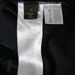 Louis Vuitton Navy Blue Cotton Pocket Detail Crewneck T-Shirt L