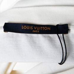 Louis Vuitton Off White Cotton Long Sleeve Crewneck T-Shirt M
