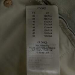 Louis Vuitton Light Blue Denim Perforated Slim Jeans M Waist 32"