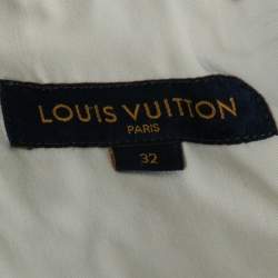 Louis Vuitton Light Blue Denim Perforated Slim Jeans M Waist 32"