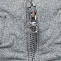 Pre Owned Louis Vuitton Grey Cashmere Monogram Boyhood Puffer Jacket XXS