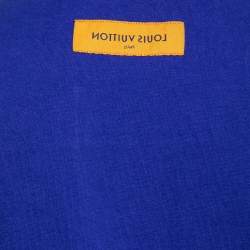 Pre Owned Louis Vuitton Blue Cotton Crewneck Short Sleeve T-Shirt XL
