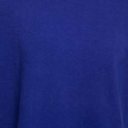 Pre Owned Louis Vuitton Blue Cotton Crewneck Short Sleeve T-Shirt XL