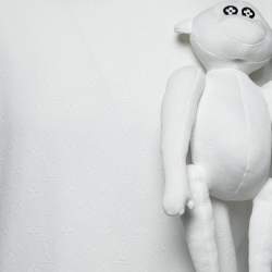 Louis Vuitton X Virgil Abloh White Cotton 3D Monkey T-Shirt M