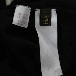 Pre Owned Louis Vuitton Black Silk & Cashmere Knit Button Front Cardigan M