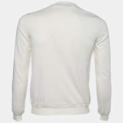 Louis Vuitton Ecru Cotton Blend Knit Jumper XS