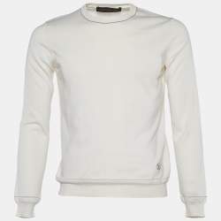 Louis Vuitton Ecru Cotton Blend Knit Jumper XS