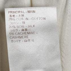 Louis Vuitton Ecru Cotton Blend Knit Jumper XS