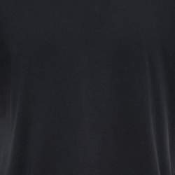 مملوكة مسبقًا Louis Vuitton Dark Grey Cotton Jersey Stripe Detail T-Shirt XL