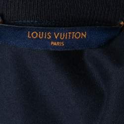 Louis Vuitton Navy Blue Merci Print Cotton Crewneck T-Shirt S