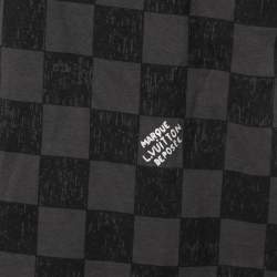 مملوكة مسبقًا Louis Vuitton Grey Damier Print Cotton Crewneck T-Shirt 2XL