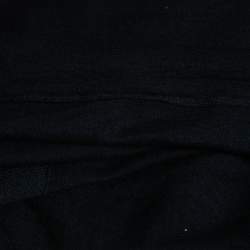 Louis Vuitton Black Pointelle Knit Earth Motif T-Shirt L