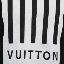 Louis Vuitton Black Pointelle Knit Earth Motif T-Shirt L
