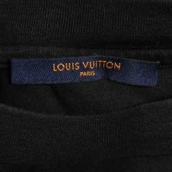 Louis Vuitton Black Graphic Printed Cotton Short Sleeve T-Shirt L