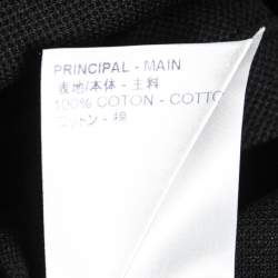 Louis Vuitton Black Pique Knit Polo T-Shirt XL
