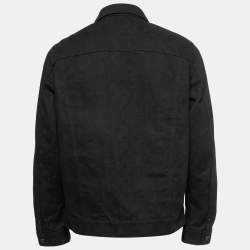 Louis Vuitton Black Monogram Jacquard Denim Jacket XL