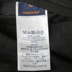 Louis Vuitton Black Monogram Jacquard Denim Jacket XL
