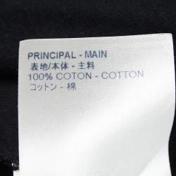 Louis Vuitton Black Cotton Brick Logo T-Shirt XXS