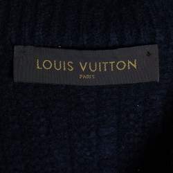 Louis Vuitton Charcoal Grey Wool & Cashmere Knit Zip Jacket L