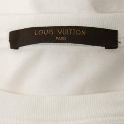 Pre Owned Louis Vuitton X Supreme White Box Logo Print Cotton T-Shirt S