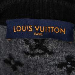 Louis Vuitton Black Cashmere Monogram Pullover 4XL