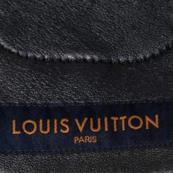 Louis Vuitton Navy Blue Monogram Embossed Leather Vest S