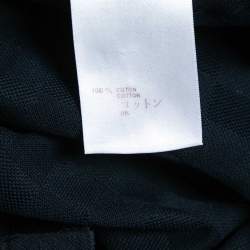 Louis Vuitton Midnight Blue Damier Pattern Cotton Pique Polo T-Shirt S