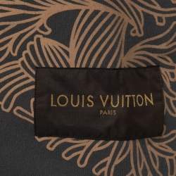 Pre Owned Louis Vuitton Grey Printed Cotton Crew Neck Half Sleeve T-Shirt S