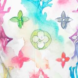 Louis Vuitton Multicolor Monogram Watercolor Half Sleeve Oversized Shirt S