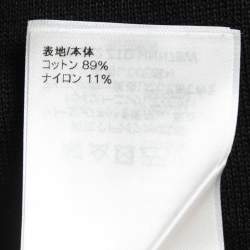 Pre Owned Louis Vuitton Black Contrast Neon Graphic Patterned Cotton Knit T-Shirt L