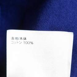 Pre Owned Louis Vuitton Blue Cotton Crew Neck Half SleeveT-Shirt S