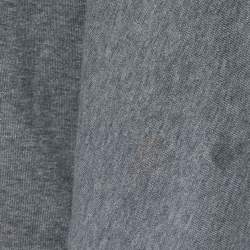 Louis Vuitton Grey Logo Print Cotton Crew Neck Sweatshirt M