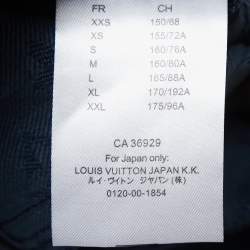 Louis Vuitton Blue Monogram Denim Button Front Jacket L