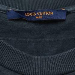 Louis Vuitton Charcoal Grey Cotton Crew Neck T-Shirt M