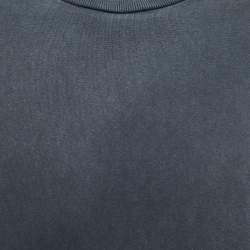 Louis Vuitton Charcoal Grey Cotton Crew Neck T-Shirt M