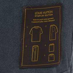 Louis Vuitton Charcoal Grey Cotton Crew Neck T-Shirt M