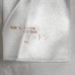 Pre Owned Louis Vuitton White logo Monogram Cotton Button Front Shirt M
