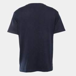 Pre Owned Louis Vuitton Monogram Cotton Crew Neck Half Sleeve T-Shirt M