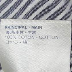 Louis Vuitton Blue Monogram Striped Ink Pattern Cotton Full Sleeve Shirt XXL