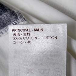 Louis Vuitton White Print Cotton Crew Neck Half Sleeve T-Shirt M