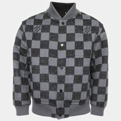 Louis Vuitton Grey Cashmere Monogram Boyhood Puffer Jacket M