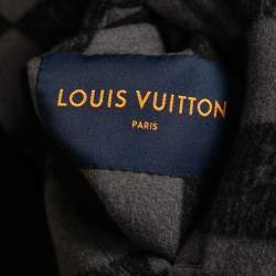 Louis Vuitton Grey/Black Damier Wool Reversible Bomber Jacket XS