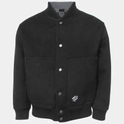 Louis Vuitton Grey/Black Damier Wool Reversible Bomber Jacket XS