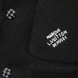 Louis Vuitton Grey/Black Damier Wool Reversible Bomber Jacket XS