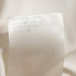 Pre Owned Louis Vuitton White Cotton Logo Embroidered Pocket Detailed Half Sleeve T-Shirt XXL