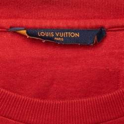 Louis Vuitton Red Cotton Inside-Out T-Shirt M