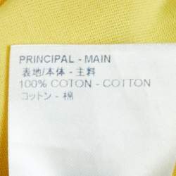 Louis Vuitton Yellow Cotton Crewneck T-Shirt S